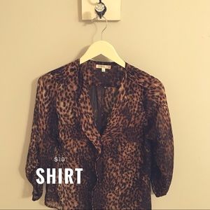 Cheetah blouse